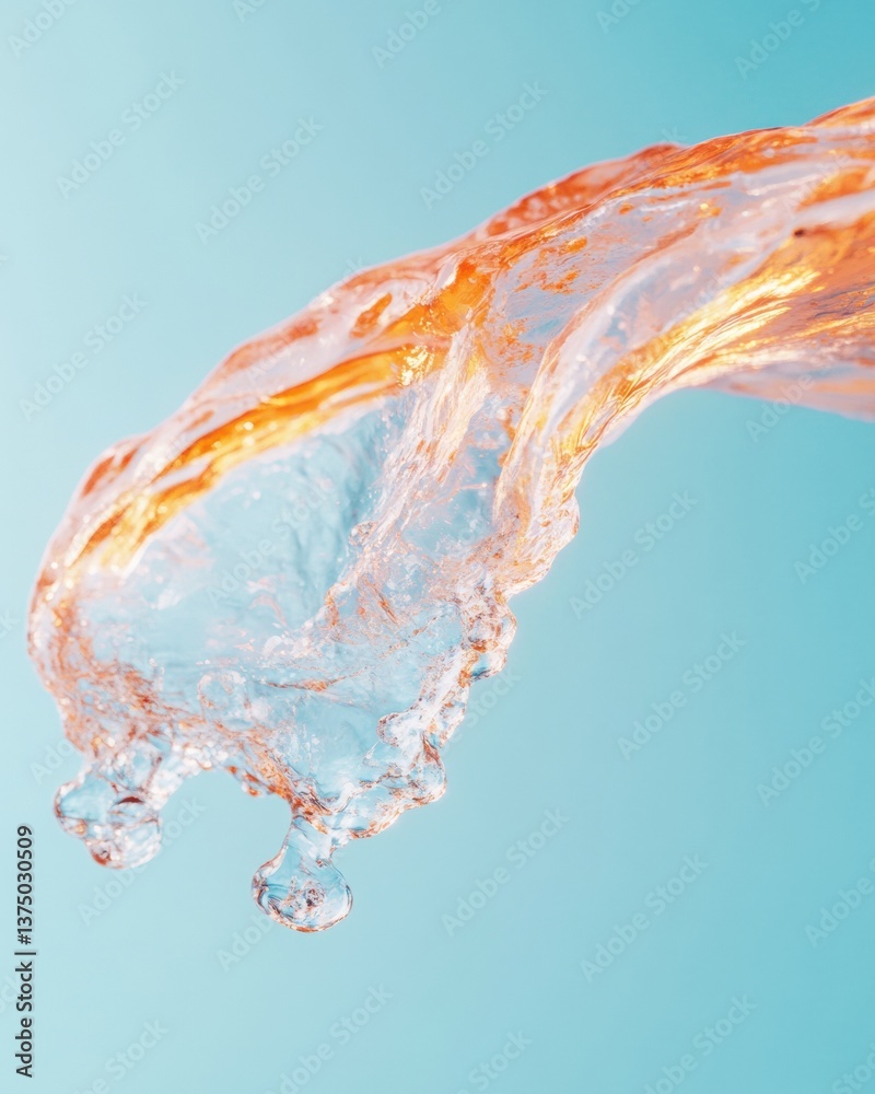 Leinwandbilder Fluid Dynamics Next-Gen Aqua Innovation Visualizing Clean Energy Transformation with Luminescent Water Motion Design