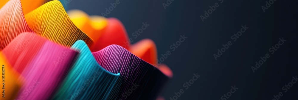 Aufkleber Vibrant Data Visualization AI-Powered Gradient Wave Analytics - Cutting-Edge Digital Insights with Chromatic Performance Mapping for Next-Gen Business Intelligence