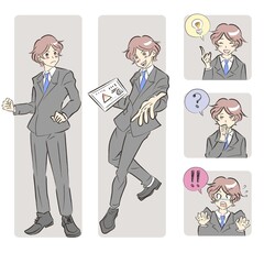 希望に向かって動き出そうとしている人物