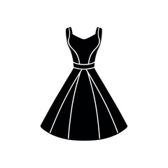 elegant dress on a white background