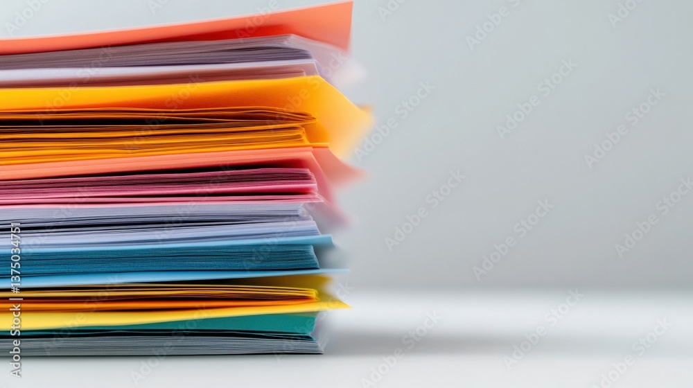 Aufkleber Chromatic Productivity Minimalist Document Organization System Showcasing Digital-Era Workflow Optimization and Intelligent File Management Strategies