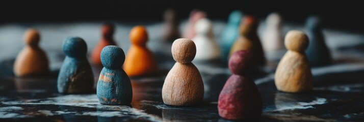 Holistic Wellness Metaphor Mindful Family Constellation Therapy with Artisanal Wooden Figures - Neurodivergent Healing and Systemic Relationship Dynamics
