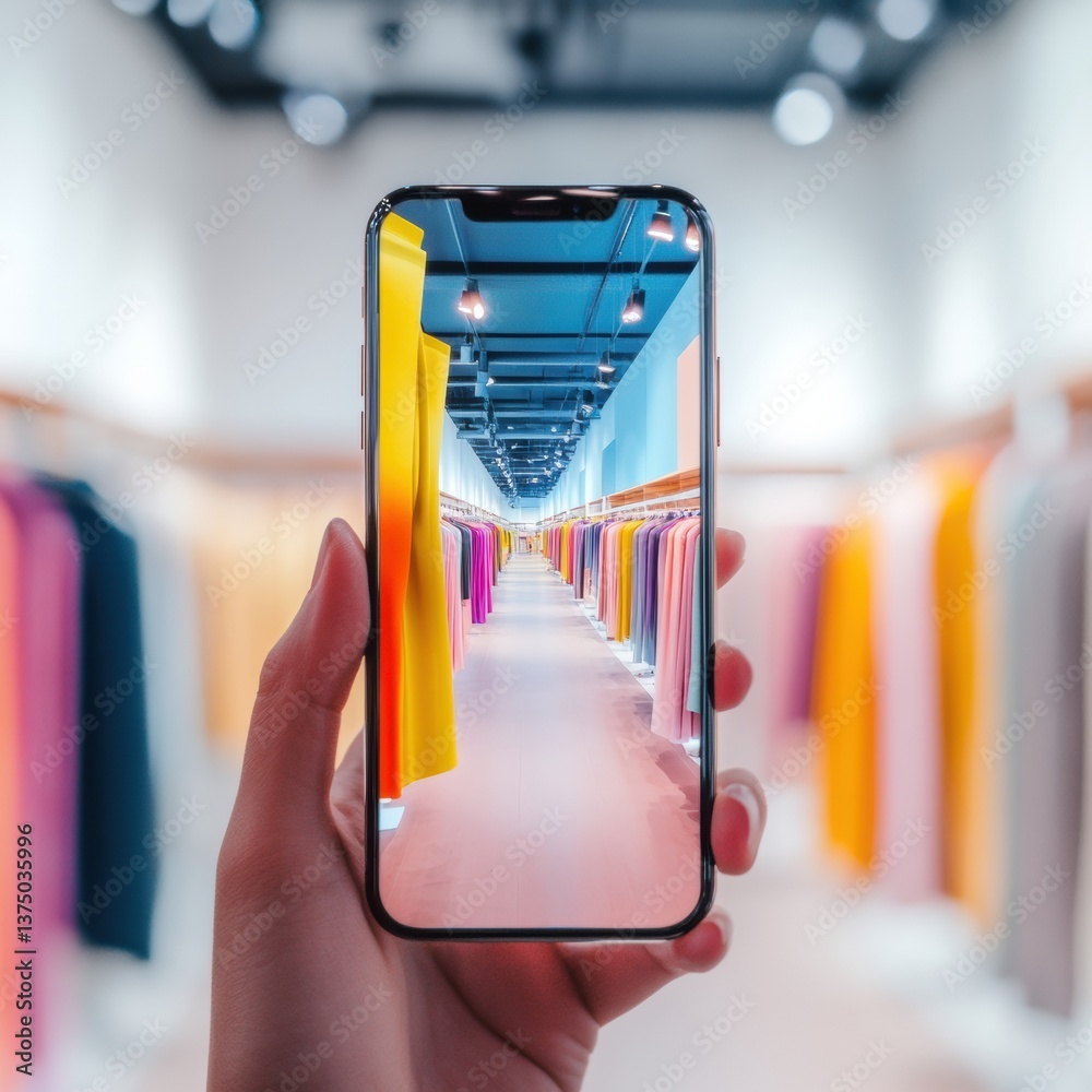 Poster immersive retail revolution augmented reality shopping experience transforming consumer interaction 