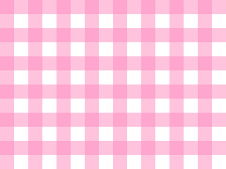 checkered  gingham seamless pink and white plaid tablecloth with pastel color for background, pattern, texture, template, layout, notes, poster, flyer, backdrop