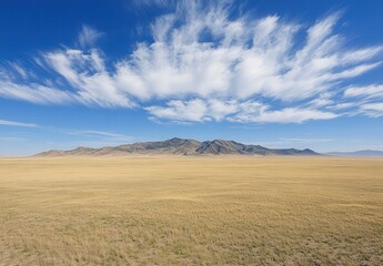 Fototapeta premium Vast Plains and Majestic Cloudscape