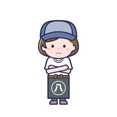 Obraz premium 八百屋／女性 30