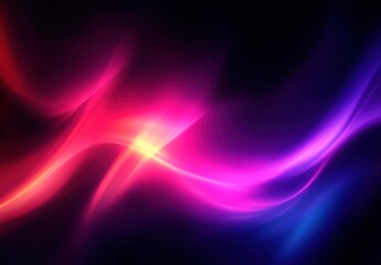 Abstract Neon Light Flowing Design