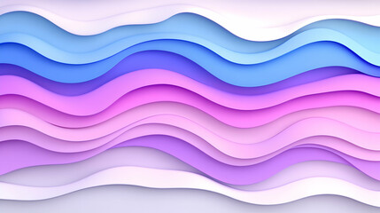 Abstract pastel wavy layers background . AI generative