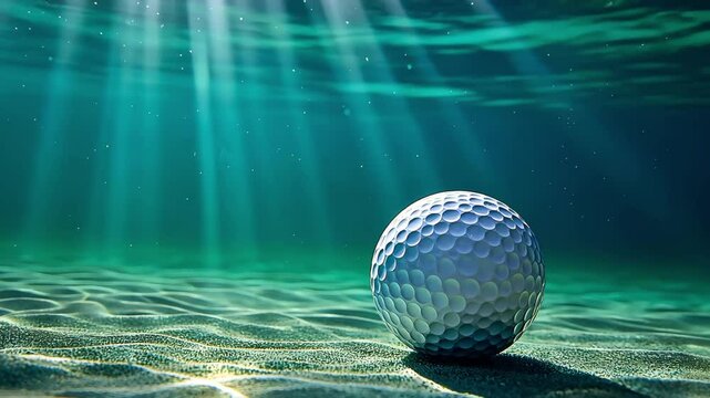 Hobby Leisure Sphere, Golf ball submerged in tranquil underwater scene