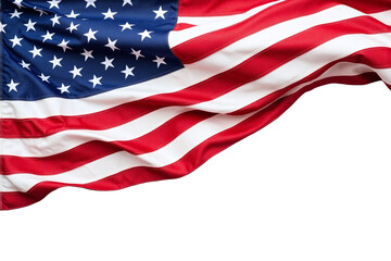 Obraz premium american flag on a white background