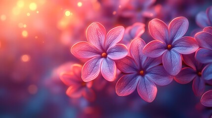 Lilac spring flowers bunch violet art design background. Blooming violet lilac flowers in a garden. Macro image of spring lilac violet flowers, abstract soft floral background