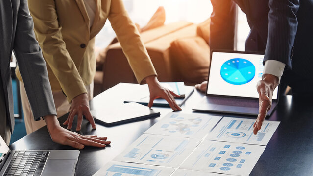 Group of business people meeting in office