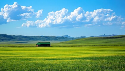 Fototapeta premium Rural Landscape Under a Vast Sky