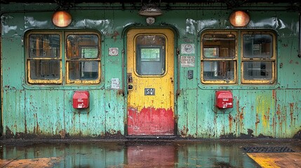 Rusty Train Car: A Relic of Time's Passage
