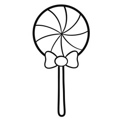 lollipop isolated on white