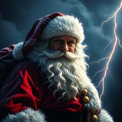 santa claus in the night