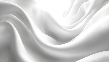 Obraz premium White Silk Drape with Elegant Flow.