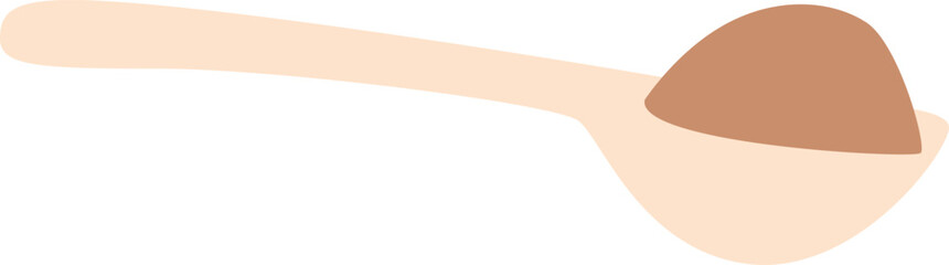 Spoon portion with protein powder