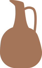 Eastern ceramic jug vector illustration