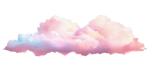 Cloud sky pastel clipart illustration, transparent background