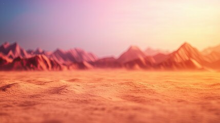 Naklejka premium Exploring desert landscapes at sunset nature photography serene environment aesthetic viewpoint