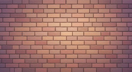Warm-toned brick wall background soft light. AI Generated