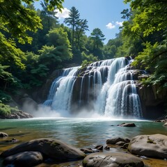 Fototapeta premium waterfall in the forest