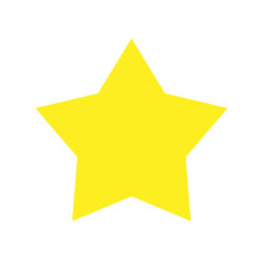 Illustration of a simple star, vector material.