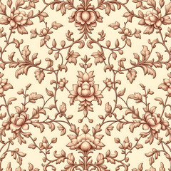 Fototapeta premium seamless pattern with flowers