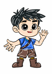 Fairy tale cartoon characters 