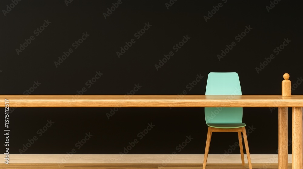 Poster a functional desk accompanied by a comfortable chair creating an efficient and inviting workspace