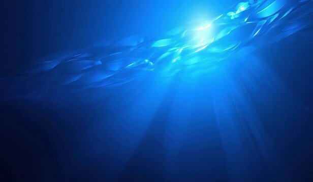 Deep Ocean Sunlight Beams