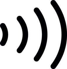 音波の記号ベクターイラスト