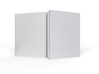 Empty Magazine or Book mockup design isolated on background. Template cover for presentation a publisher, notebook, catalogs, brochures, magazines, diary, journal, booklet, portfolio or publication