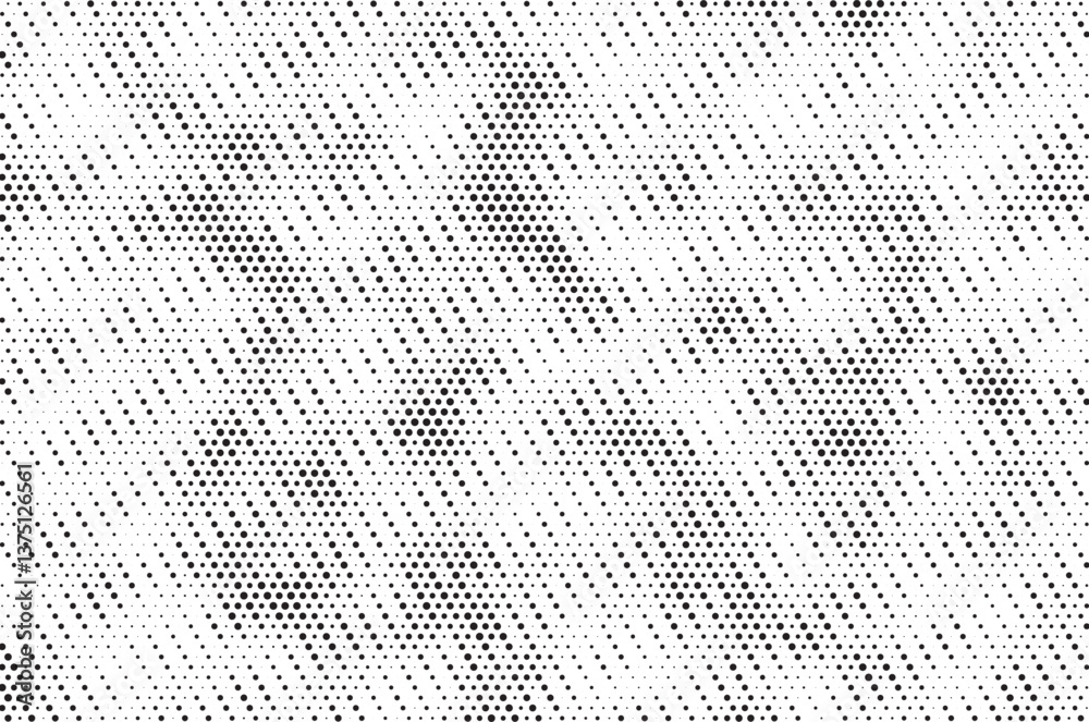 Poster Halftone background vector, abstract backdrop design with two tone pattern and copy space for edit your content	