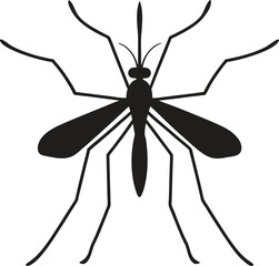 Close-up of a mosquito sucking blood isolated on a white background