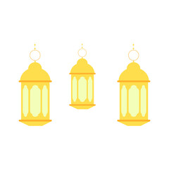 Obraz premium Islamic Decoration With Hanging Golden Lantern