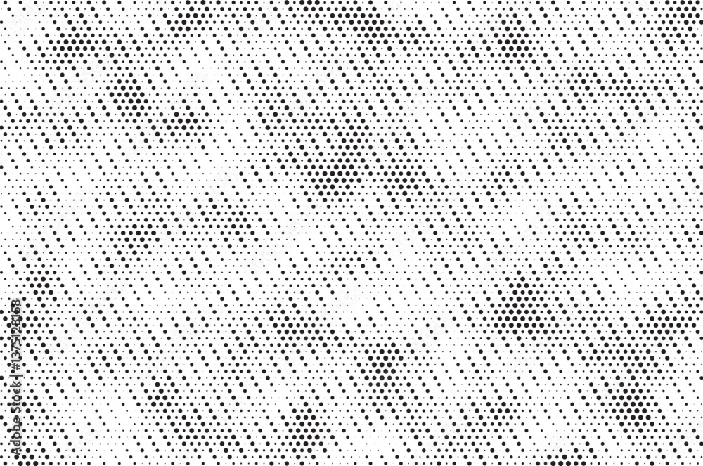 Poster Halftone background vector, abstract backdrop design with two tone pattern and copy space for edit your content