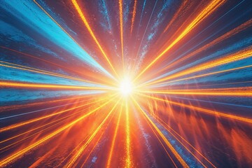 Vibrant Abstract Background of Energetic Sunlight with Dynamic Beam Patterns and Rich Textures