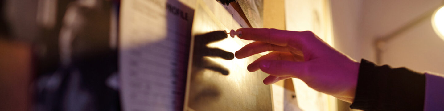 Investigator Adding Picture to Pin Board