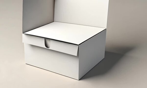 White Cardboard Box Mockup: Packaging Design Template