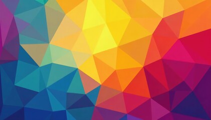 Obraz premium Geometric abstract shapes, vibrant colors, modern style, simple, lines, angles