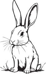 Rabbit. Hand drawn vector illustration
