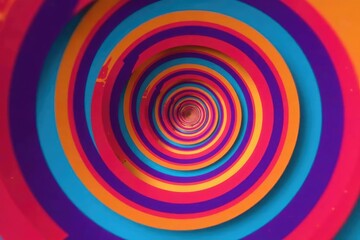 Overlapping circles creating a hypnotic optical illusion, modern design, abstract background, spiral