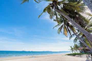 Beautiful nature sea summer background,Sand beach