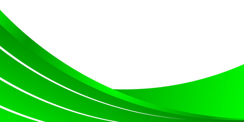 green wave background. A sleek green wave with a smooth gradient effect on a white background, creating a fresh, modern, and dynamic abstract design.