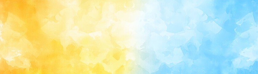 Abstract yellow blue sky blend; sunny, airy, calm; design backdrop