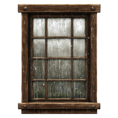 old wooden window