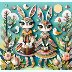 Conejitos de Pascua: Aventura en el Bosque Encantado