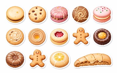 Cookie Bread Pie Sticker, Snack Background Image, Anniversary, Party, Food, Dessert Cooking Texture Banner Advertising Poster